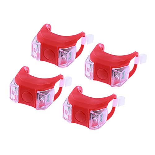 Balacoo 4 Pack Led Rear Bike Light Tail Lamp 3 Modes Waterproof Cycle Lights for Mountain Bikes Easy Mounting Safety Stylish