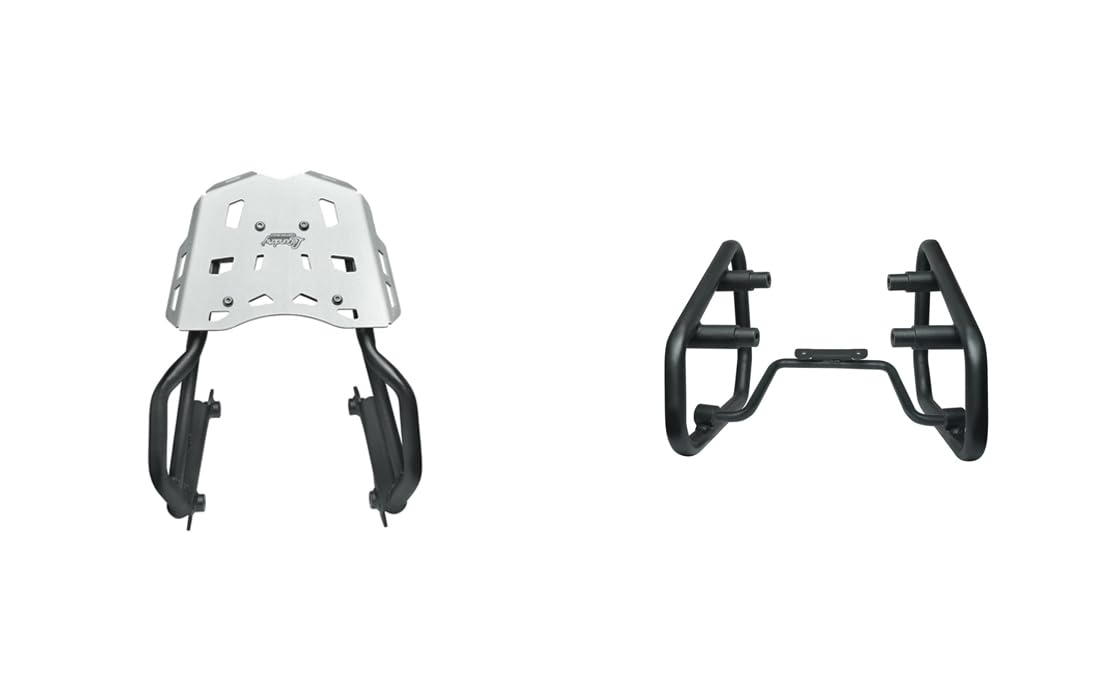 Atlas Luggage Carrier & Aviator Saddle Stay Combo Compatible for Speed 400 (Black, Silver)-image-25