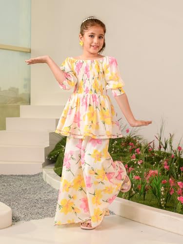 Image of Pspeaches Girls Kurta with Sharara
