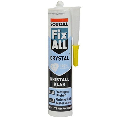 Kleb- Dichtstoff FIX ALL CRYSTAL 290ml kristallklar Spar- Set (3)