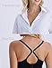 HOFISH Maternity Nursing Bras for Breastfeeding, 3 Pack Pregnancy Deep V Neck Wireless Bra with Extenders & Clips