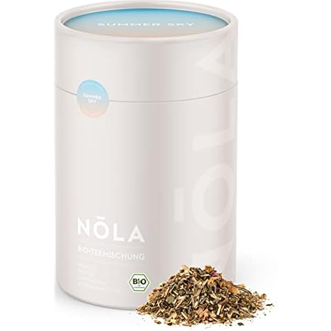 NOLA Bio Teemischung 'Summer Sky' - BIO Früchte-Tee mit Ananas, Mango, Lemongras und Zitronenmelisse - loser Premium Bio-Früchtetee mit 100% natürlichen Zutaten Cover