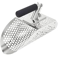 Sandschaufel für die Erkennung von Metallen, Edelstahl-Sandsieb-Schaufel, Metalldetektor-Schaufel, Metalldetektor-Zubehör, Sandflohharke für Den Strand, Schnellsieb-Schaufel