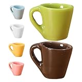 HANABASS 6 Piezas Tazas Miniatura de Resina para Casa de Muñecas Decoración DIY Juegos de Té y Accesorios Infantiles Ornamentos Pequeños para Manualidades