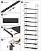 Kitsure Shoe Rack for Closet - 10-Tier Shoe Organizer with Hook Rack, Large-Capacity & Space-Saving Shoe Shelf for Entryway, Bedroom, Living Room,32.2