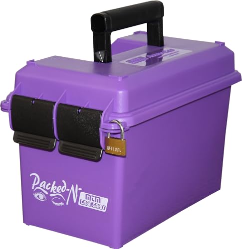 Image of MTM AC50C-25 Ammo Can, 50-Caliber, Heavy-Duty Dual Latching System, Rugged Polypropylene Plastic, O-Ring Seal System, Water Resistant, Bulk Ammo Storage, USA Made, Purple