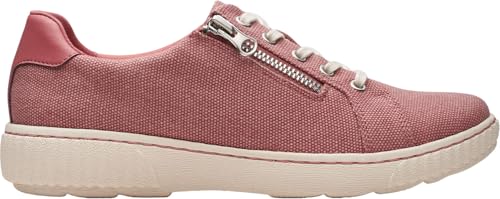 Image of Clarks Women's Caroline Echo Canvas Side Zip Fashion Sneaker
