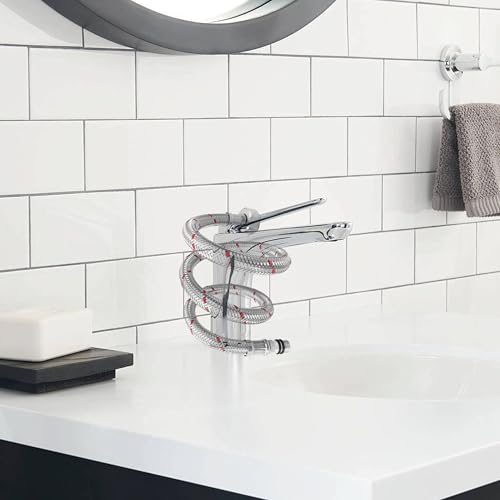 Anschlussschlauch Armatur, 2 Stück Flexschlauch 60cm, G1/2 x M10 Wasserhahn Schlauch Verlängerung, Flexschlauch Verlängerung Schlauch für Küchenarmatur für Mischbatterien