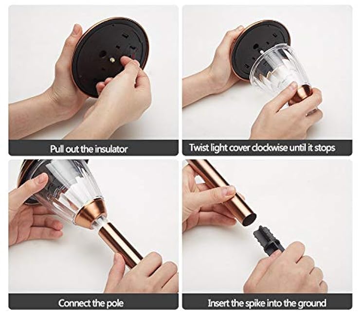 Solar Lights Copper Garden Walkway Lights