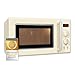 Produktbild Exquisit Retro Mikrowelle RMW720-3GDIG | Mikrowelle Retro 20 Liter | 1000 W Grill | Digitale Anzeige | Drehteller | Auftau-Programm | Mikrowelle creme
