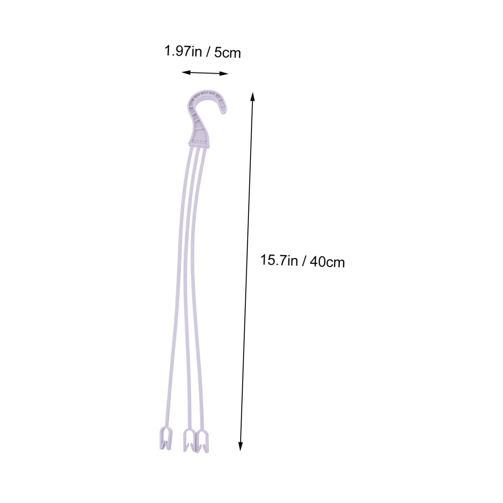 SUPVOX 60 Crochets Suspendre en Plastique pour Pots de Fleurs, Installation Facile, Pratiques, pour Jardinière et Balcon, Lot de 60 Pièces