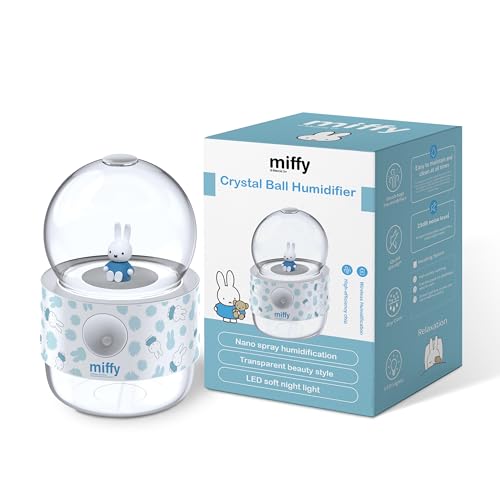 Miffy Crystal Ball Mist Humidifier - Romantic Gift Choice-(White Blue)