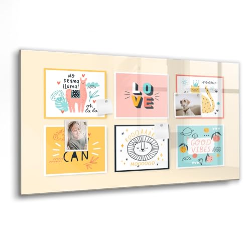 Tableau magnétique en verre pour le travail à la maison avec marqueur