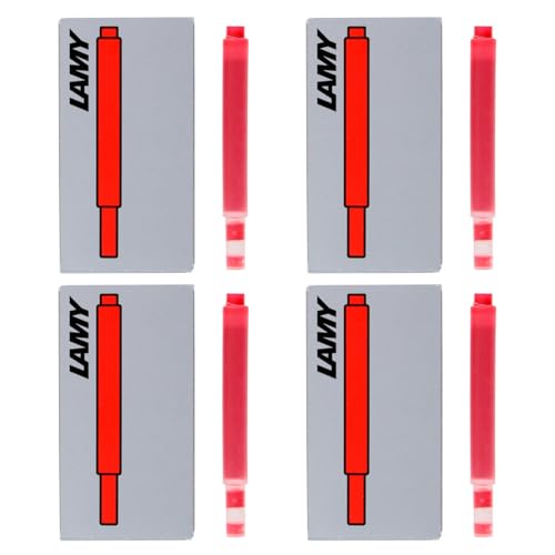 Lamy Lot de 20 cartouches d'encre pour stylo-plume, encre rouge, (LT10RD)
