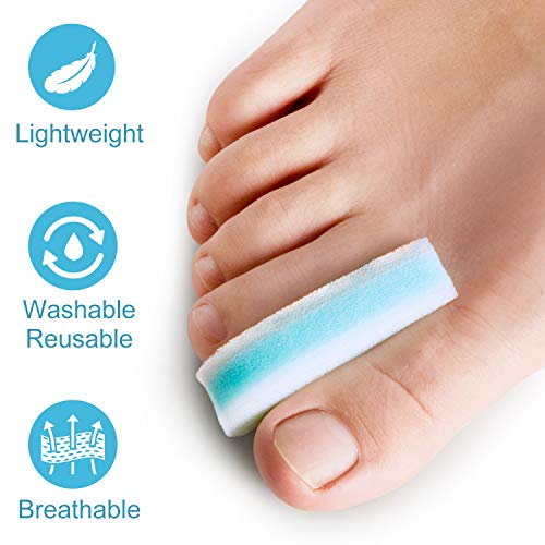 Bukihome-Bunion-Corrector-Toe-Separators-6-Pack-Foam-Toe-Spacers-for-Overlapping-Toe-Big-Toe-Straightener-to-Relieve-Bunion-Pain-Prevent-Blister-Corn