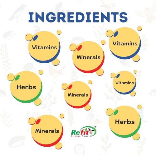 Image of REFIT ANIMAL CARE Immunity Booster for Birds for Growth, Health and Immunity with Essential Vitamins, Minerals and Amino Acids, Bird-Boost (100ml)