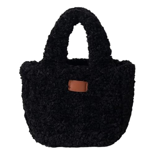Sac à bandoulière hiver en peluche petit sac carré de style coréen pour femme