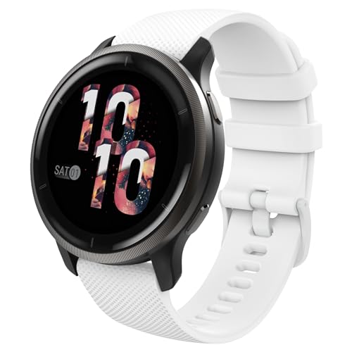 Correa de silicona para reloj Garmin 18 mm ajustable miniatura 1