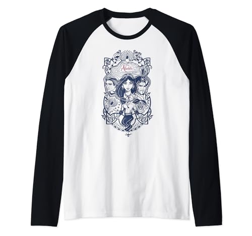 T-shirt Aladdin Disney Souvenir Magique Style Baseball Raglan Confortable