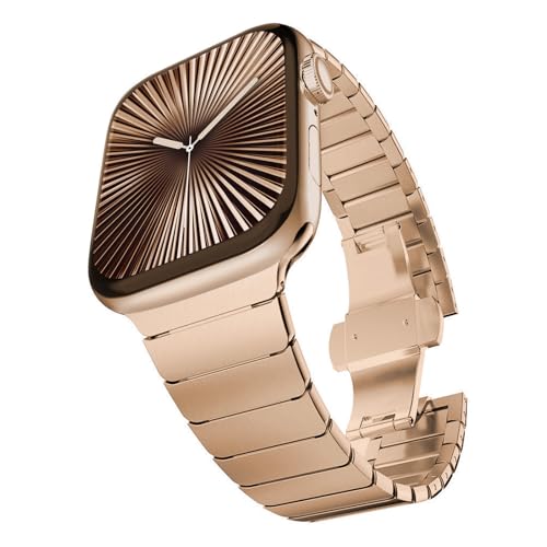 CHANCHY Stainless Steel Band for Apple Watch Ultra 3/2/1 Band 49mm 46mm 45mm 44mm, Metal Strap with...