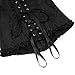 JoyPeak Corset Tops for Women,Lace Bustier Corset Lingerie top,Renaissance Overbust Corset Push Up Bodysuit (US, Alpha, X-Large, Regular, Regular, Big Girls, black)