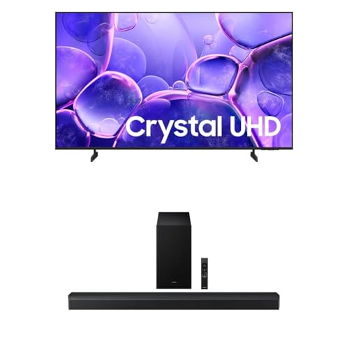 Image of Samsung 58-Inch Class Crystal UHD U8000F 4K Smart TV (2025 Model) Endless Free Content, Crystal Processor 4K + Samsung B-Series Soundbar HW-B750F 5.1 ch Subwoofer (2025 Model)