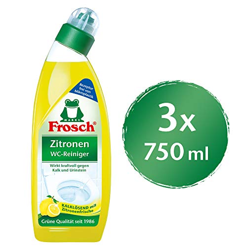 Preisvergleich Produktbild Frosch Zitronen WC-Reiniger 750 ml, 3er Pack (3x750ml)