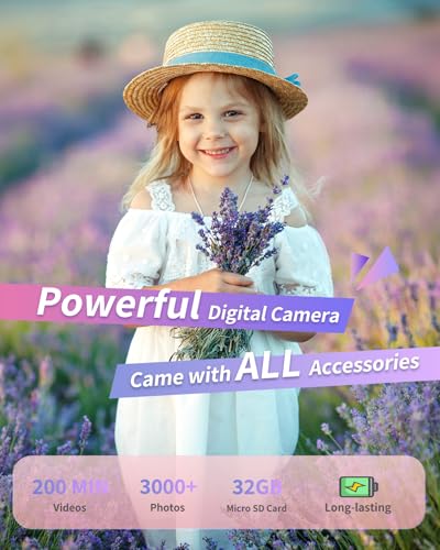 Image of Digital Camera, FHD 1080P Point and Shoot Camera for Kids Teens Starters