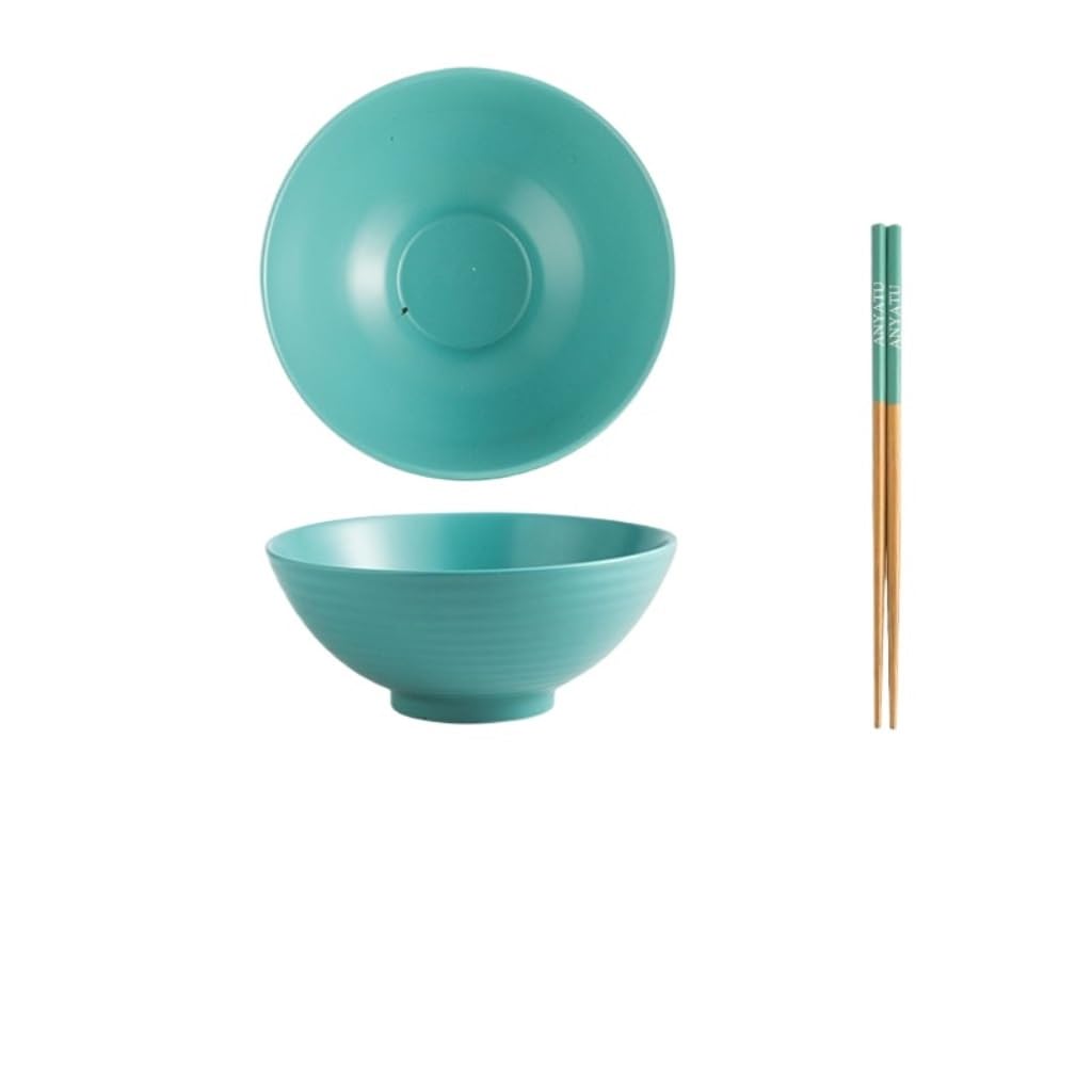 WOTZOV Soup Bowl Ramen Bowl Noodle Bowl Ceramic Creative Large Soup Bowl Household Salad Bowl Ceramic Bowl Large Bowl Ceramic Soup Bowl，1