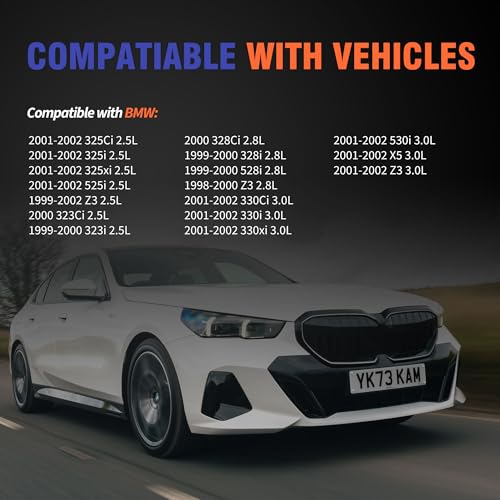 Image of HiSport Valve Cover Gasket Set - Compatible with BMW 325Ci 325i 325xi 525i Z3 323Ci 323i 328Ci 328i 528i Z3 330Ci 330i 330xi 530i X5 Z3 1998-2002 2.5L 2.8L 3.0L - Replace 11121726537