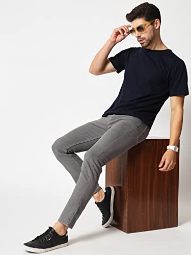 Image of KARGEENS Men Kargeens Men's Jeans Pant Slim Fit Stretchable Casual Wear Low Rise Cotton Blend Denim