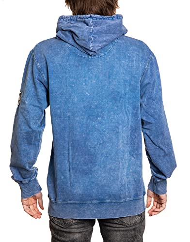Sudadera NHL Surf & Skate unisex con lavado ácido y capucha de estilo casual 4