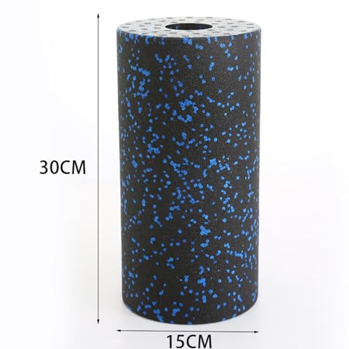 Rodillo de espuma para Pilates y ejercicios, equipo de masaje muscular de alta densidad y bloque de estiramiento, adecuado para gimnasio en casa, color azul miniatura 4