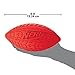 Nerf Dog Tire Squeak Football Outdoor Dog Toy, 6 Inch Dog Football Squeaking Toy for Medium and Large Breeds, Red