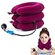 Cervical Neck Traction Device, Hals Zugvorrichtung, Nackenstütze, Nackenbandage für Nackenschmerzen und Unterstützung, für die Entlastung der Halswirbelsäule Druck, Rose Red