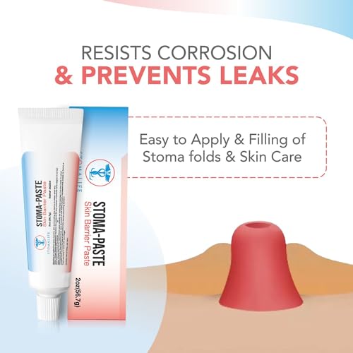 ostomy paste 2 oz stoma barrier paste with skin irritation prevention  accessories for ostomy-colostomy-ileostomy 2 oz pack of 1