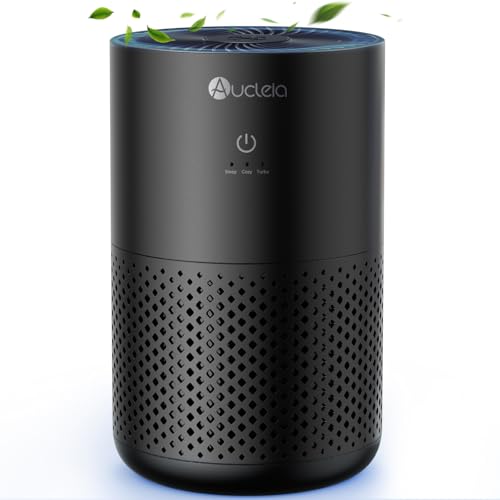 Image of Air Purifiers for Bedroom up to 588 Ft², 20dB Bedroom Air Purifier for Small Room Removes Dust Pets Hair Smoke Odor with Aromatherapy Function(Black)