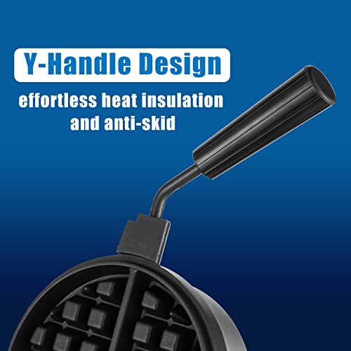 Qeerbsin Commercial Waffle Maker Professional Belgian Waffle Iron Machine Non Stick With Removable Plate For Restaurant Hotel Heavy Duty Stainless Steel 118-Inch Power Cord 1200W 110V #TOP4
