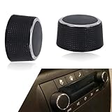 Ajxn 2 PCS Auto Radio Audio Control Knob, Plastic Insert Button Dial Tuner Volume Repair Knob, Vehicle Replacement OEM Number 22912547 Accessories, Compatible with Cadillac Chevrolet GMC (Black)
