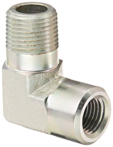 Eaton Aeroquip 2089-6-4S Steel Pipe Fitting, 90 Degree Elbow, 3/8