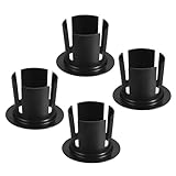 PATIKIL 3 Zoll Schrumpffolien Griff 4 Stück Stretchfolien Spender Stretchfilm Spender Plastik Hand Für 50mm Kern Möbelverpackung Umzugspackung Schwarz