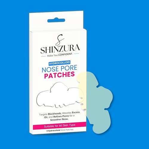 Image of 2% Salicylic Acid Hydrocolloid Nose Strips for Pore Cleansing, Blackhead Removal & Sebum Control (1 Pack of 3 Strips)