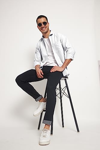 Image of SWADESI STUFF Ragular Fit Full Sleev Solid Casual Regular Fit Shirt For Men