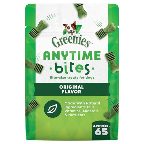 Greenies Anytime Bites Dog Treats, Original Flavor, Dog Training Treats, 10.3 oz. Bag