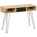 IDMarket Console Vintage Noemi 1 Tiroir - Bois Pieds Épingle Style Rétro Chic 100cm