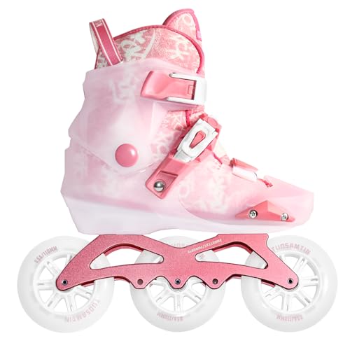 Tuosamtin Patines En Línea Para Mujeres, Adultos Y Niñas, Patines En Línea Ajustables Para Exteriores Con 3 Ruedas De 110 Mm L 4-7us Tuosamtin Patines En Línea Para Mujeres, Adultos Y Niñas, Patines En Línea Ajustables Para Exteriores Con 3 Ruedas De 110 Mm L 4-7us
