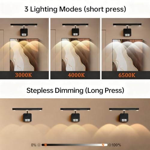 Apliques de pared LED recargables magnéticos para iluminar zonas oscuras sin obras 2