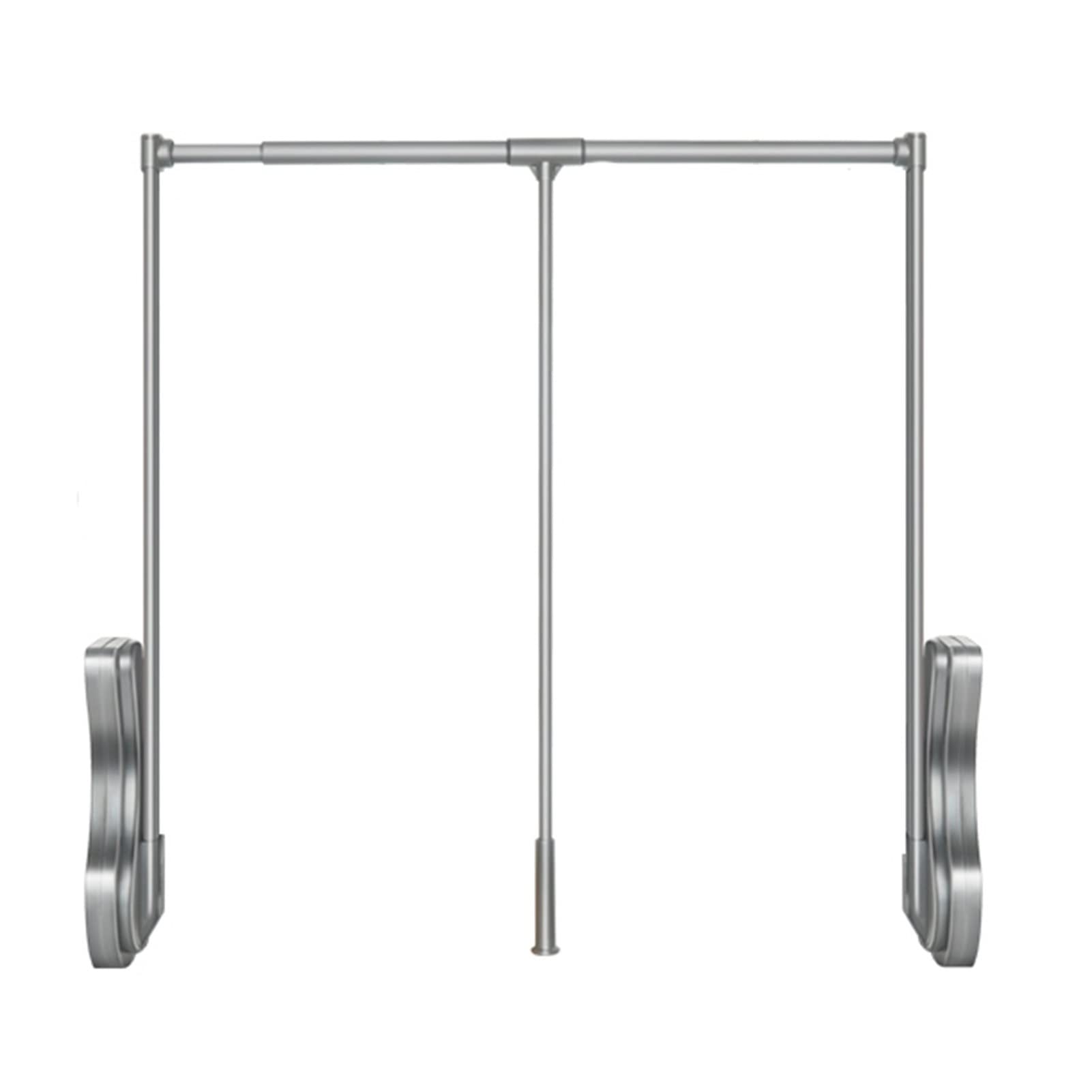 Système de rail de penderie rétractable ajustable pour grand dressing