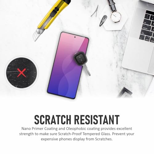 Image of SupCares Tempered Glass for Redmi Note 13, Redmi Note 13 Pro and Poco X6 Neo (6.67 Inch) With Installation Kit | 9H Edge to Edge Screen Protector | Black