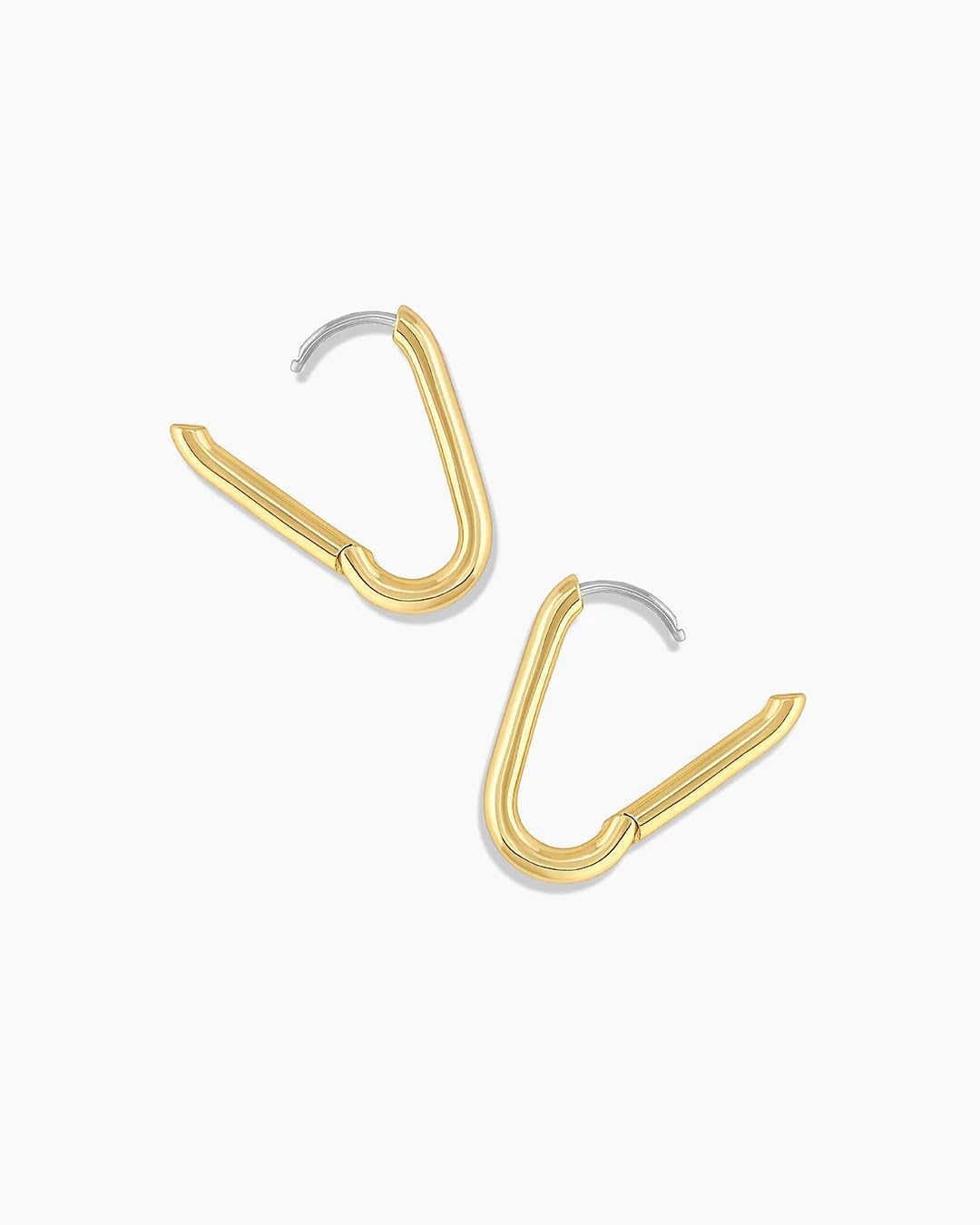 gorjana - Zoey Hoops 15/16" - 18k Gold Plated - Everyday Wear - Elevate Any Look with Contemporary Design - Secure Hinge Closure - Versatile Wear